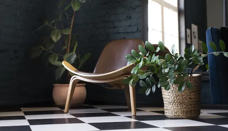 checkered flooring